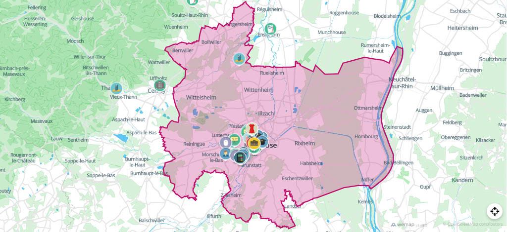 Carte des formations du territoire | Mulhouse Alsace Agglomération – m2A